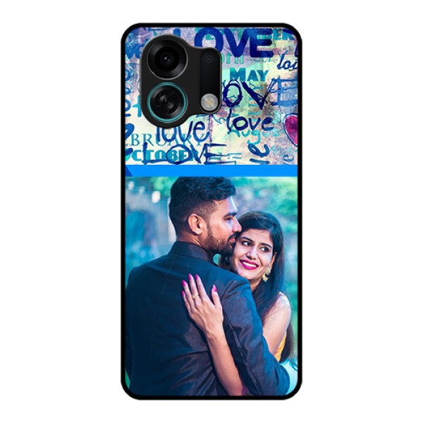 Oppo K13 Turbo 5G Custom Glass Phone Case - Colorful Love Design