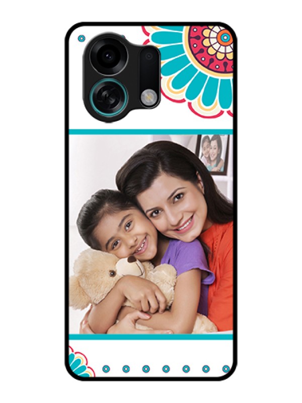 Custom Oppo K13 Turbo 5G Custom Glass Phone Case - Flower Design