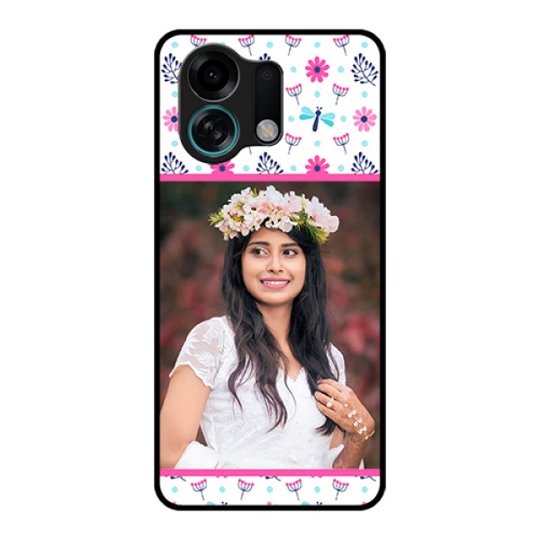 Oppo K13 Turbo 5G Custom Glass Phone Case - Colorful Flower Design