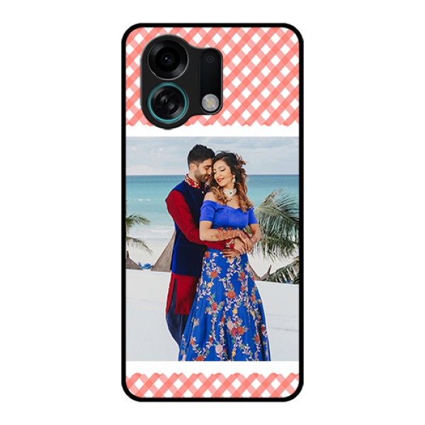 Oppo K13 Turbo 5G Custom Glass Phone Case - Pink Pattern Design