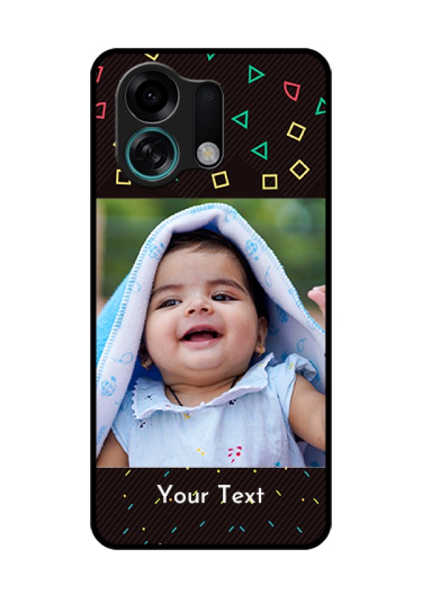 Oppo K13 Turbo 5G Custom Glass Phone Case - With Confetti Birthday Design