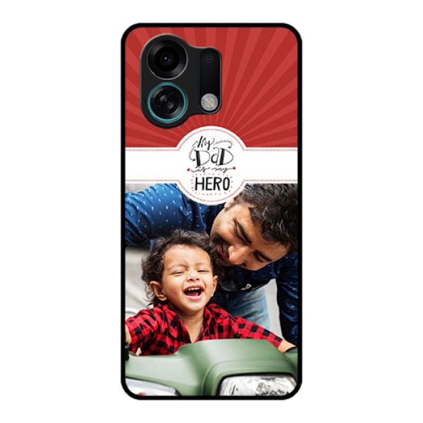 Oppo K13 Turbo 5G Custom Glass Phone Case - My Dad Hero Design