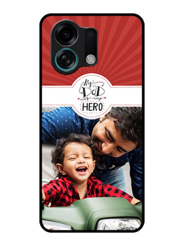 Custom Oppo K13 Turbo 5G Custom Glass Phone Case - My Dad Hero Design
