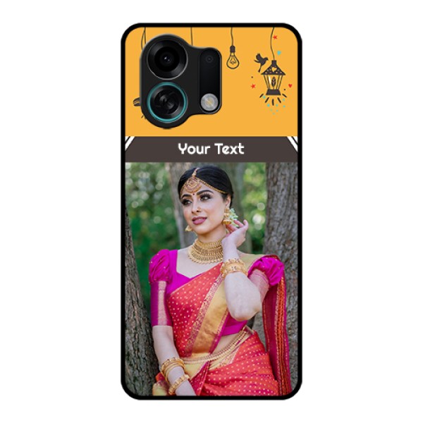 Oppo K13 Turbo 5G Custom Glass Phone Case - With Family Picture And Icons Oppo K13 Turbo 5G Custom Glass Phone Case - With Family Picture And Icons