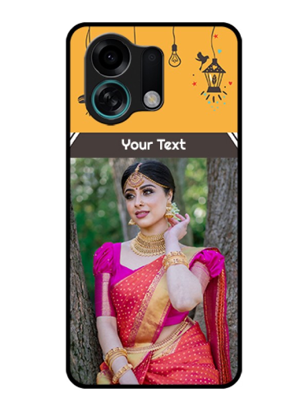 Custom Oppo K13 Turbo 5G Custom Glass Phone Case - With Family Picture And Icons