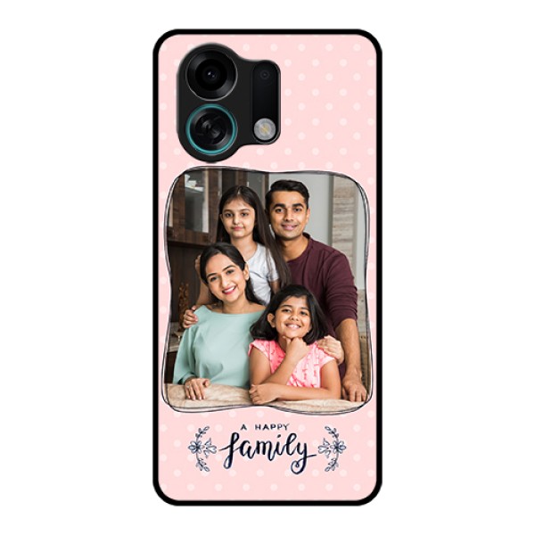 Oppo K13 Turbo 5G Custom Glass Phone Case - Family With Dots Design