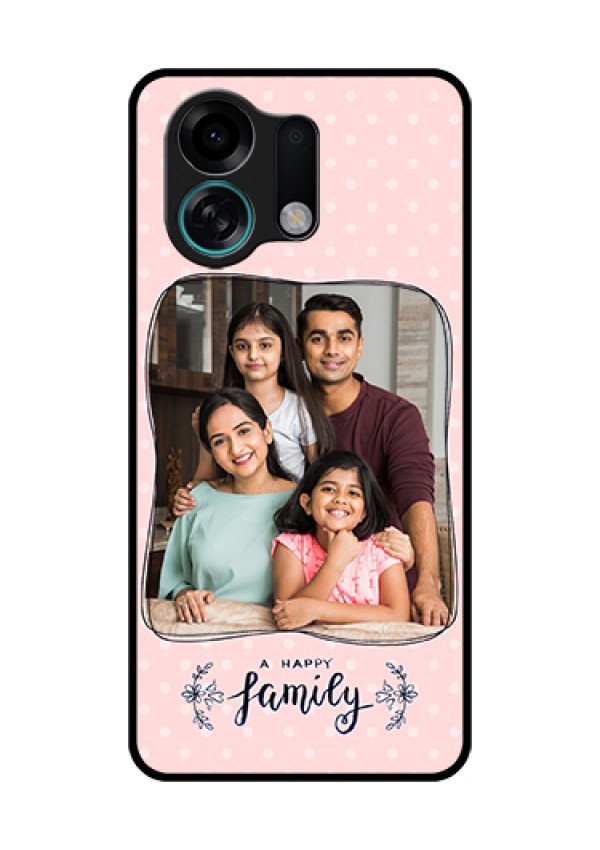 Oppo K13 Turbo 5G Custom Glass Phone Case - Family With Dots Design