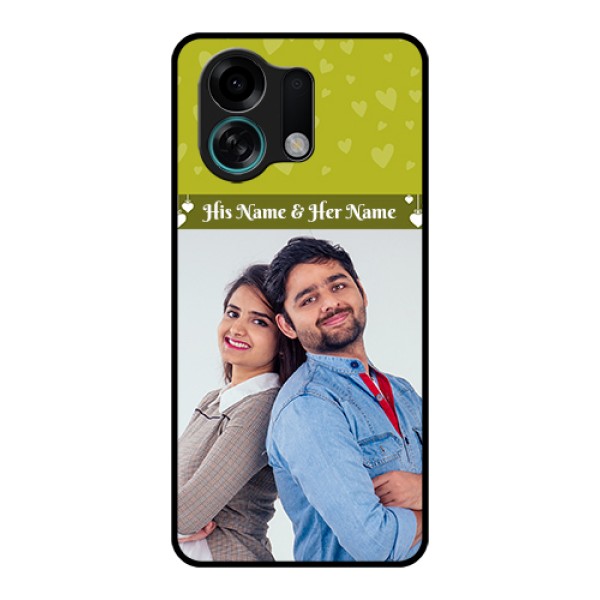 Oppo K13 Turbo 5G Custom Glass Phone Case - You & Me Heart Design