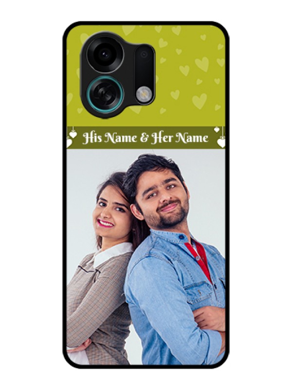 Custom Oppo K13 Turbo 5G Custom Glass Phone Case - You & Me Heart Design