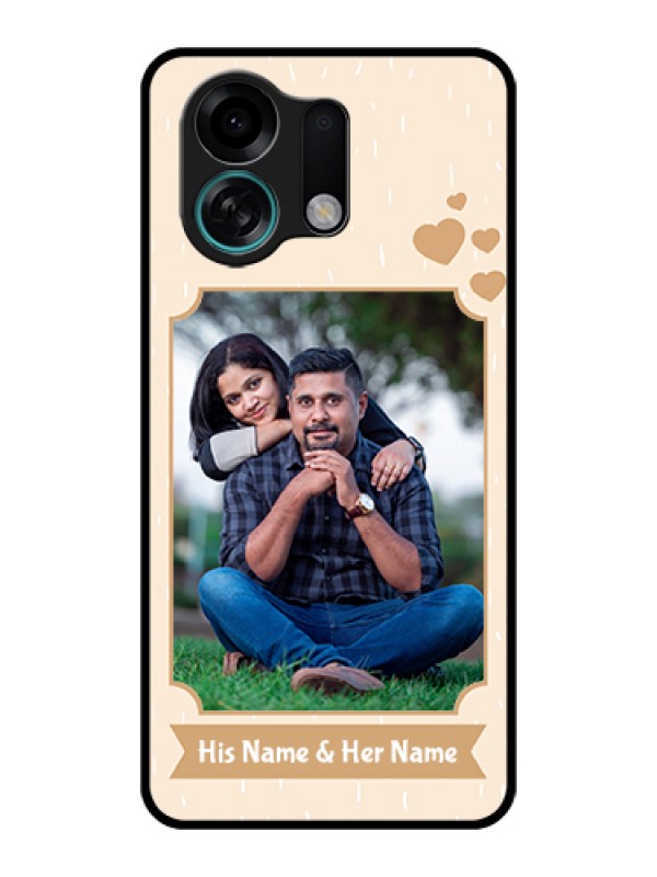 Custom Oppo K13 Turbo 5G Custom Glass Phone Case - With Confetti Love Design