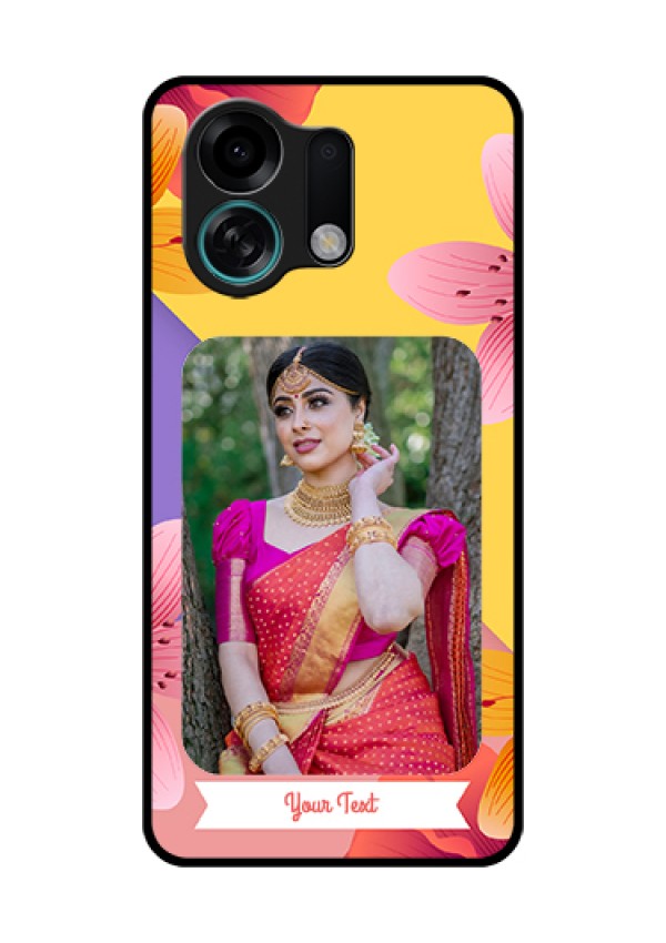 Oppo K13 Turbo 5G Custom Glass Phone Case - 3 Image With Vintage Floral Design
