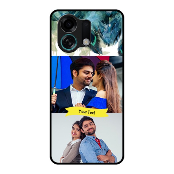 Oppo K13 Turbo 5G Custom Glass Phone Case - Image With Boho Peacock Feather Design Oppo K13 Turbo 5G Custom Glass Phone Case - Image With Boho Peacock Feather Design