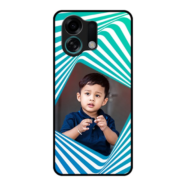 Oppo K13 Turbo 5G Custom Glass Phone Case - Abstract Spiral Design