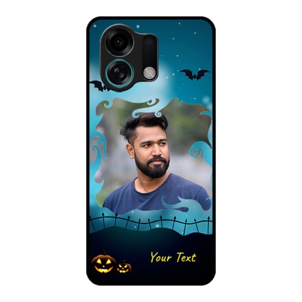 Oppo K13 Turbo 5G Custom Glass Phone Case - Halloween Frame Design