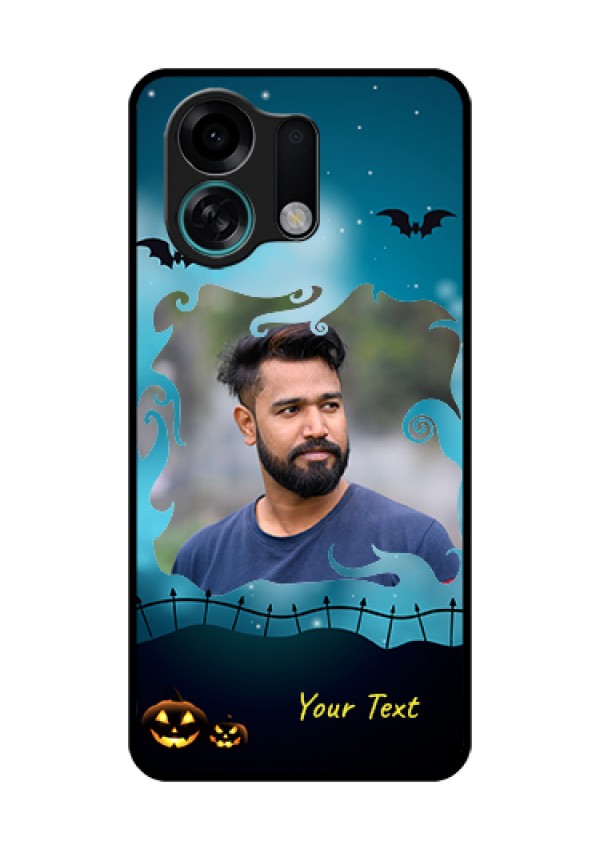 Oppo K13 Turbo 5G Custom Glass Phone Case - Halloween Frame Design