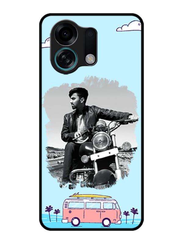 Custom Oppo K13 Turbo 5G Custom Glass Phone Case - Travel & Adventure Design