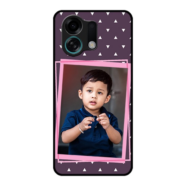 Oppo K13 Turbo 5G Custom Glass Phone Case - Triangle Pattern Dotted Design Oppo K13 Turbo 5G Custom Glass Phone Case - Triangle Pattern Dotted Design