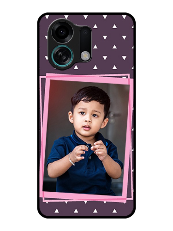 Custom Oppo K13 Turbo 5G Custom Glass Phone Case - Triangle Pattern Dotted Design