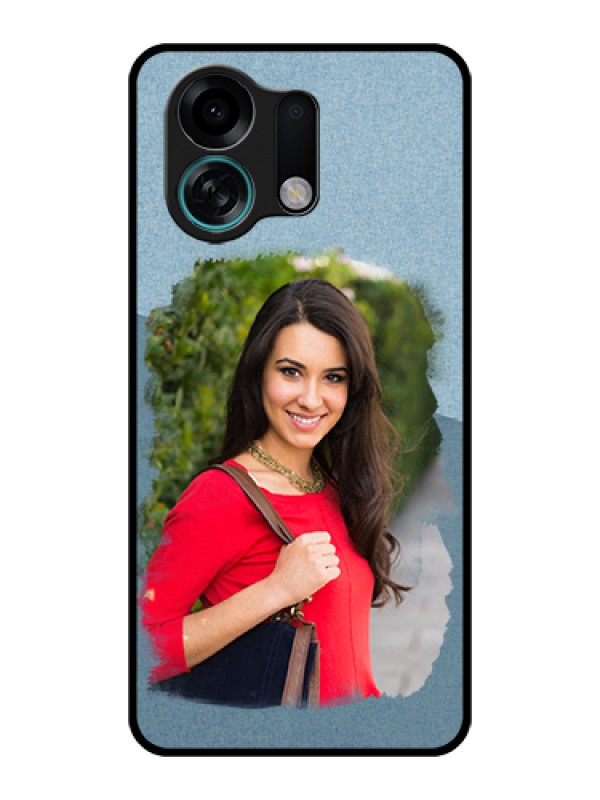 Custom Oppo K13 Turbo 5G Custom Glass Phone Case - Grunge Line Art Design