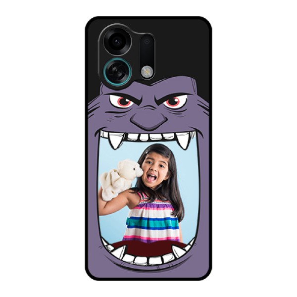 Oppo K13 Turbo 5G Custom Glass Phone Case - Angry Monster Design