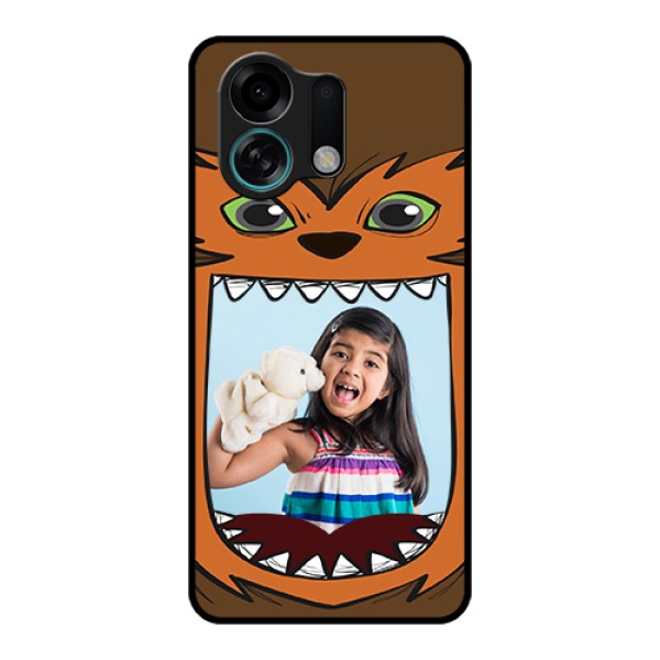 Oppo K13 Turbo 5G Custom Glass Phone Case - Owl Monster Back Case Design Oppo K13 Turbo 5G Custom Glass Phone Case - Owl Monster Back Case Design