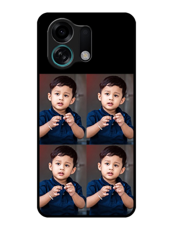 Custom Oppo K13 Turbo 5G Custom Glass Phone Case - 4 Image Holder Design