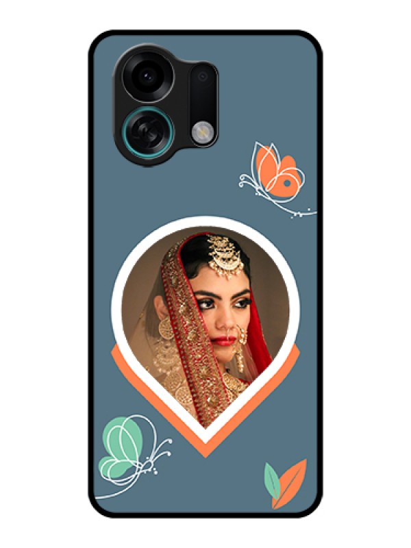 Custom Oppo K13 Turbo 5G Custom Glass Phone Case - Droplet Butterflies Design