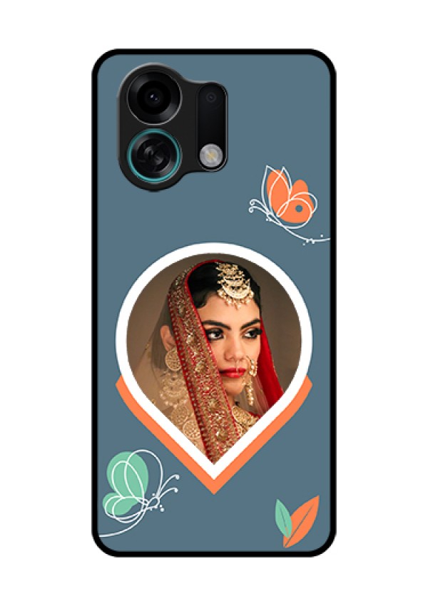 Oppo K13 Turbo 5G Custom Glass Phone Case - Droplet Butterflies Design