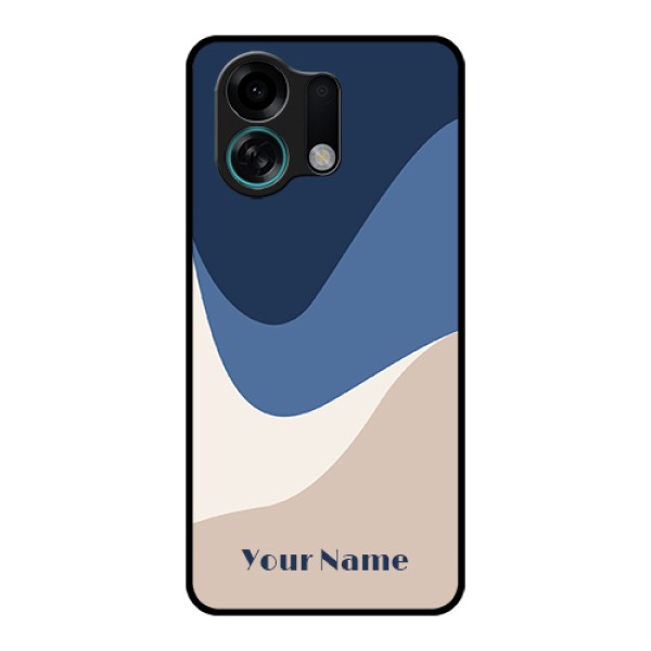 Oppo K13 Turbo 5G Custom Glass Phone Case - Abstract Drip Art Design