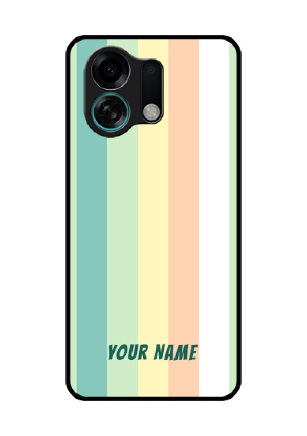 Oppo K13 Turbo 5G Custom Glass Phone Case - Multi - Colour Stripes Design