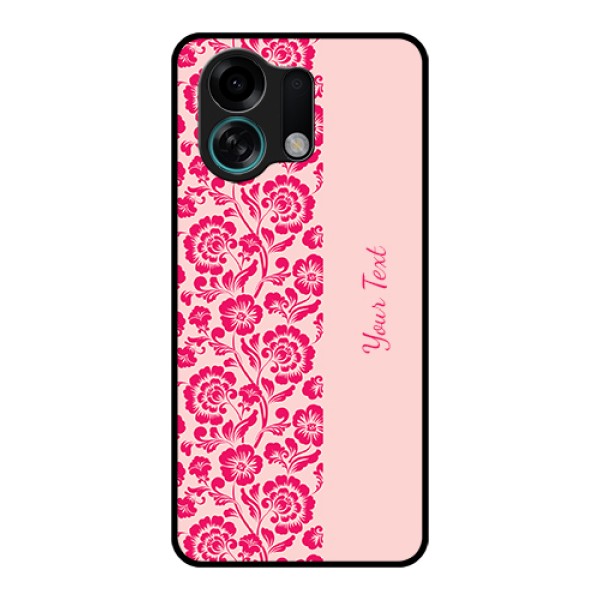 Oppo K13 Turbo 5G Custom Glass Phone Case - Attractive Floral Pattern Design