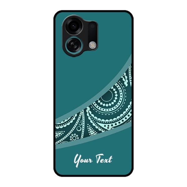 Oppo K13 Turbo 5G Custom Glass Phone Case - Semi Visible Floral Design