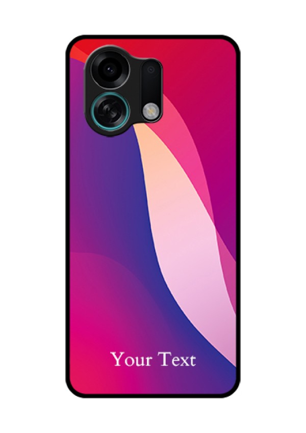 Oppo K13 Turbo 5G Custom Glass Phone Case - Digital Abstract Overlap Design