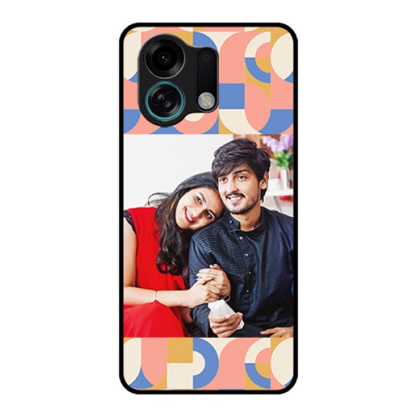 Oppo K13 Turbo 5G Custom Glass Phone Case - Semi - Circle Maze Pattern Design