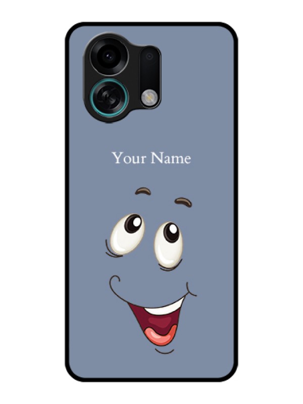 Custom Oppo K13 Turbo 5G Custom Glass Phone Case - Laughing Cartoon Face Design
