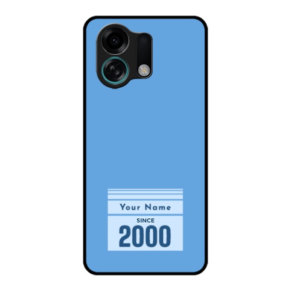 Oppo K13 Turbo 5G Custom Glass Phone Case - Custom Year Of Birth Design Oppo K13 Turbo 5G Custom Glass Phone Case - Custom Year Of Birth Design