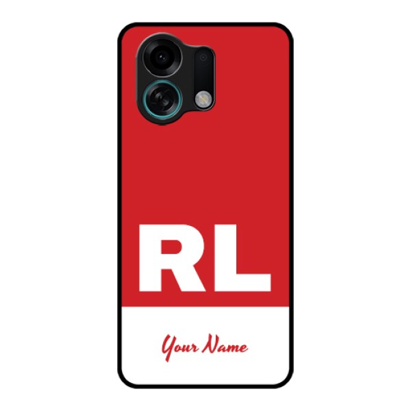 Oppo K13 Turbo 5G Custom Glass Phone Case - Dual Tone Custom Text Design Oppo K13 Turbo 5G Custom Glass Phone Case - Dual Tone Custom Text Design