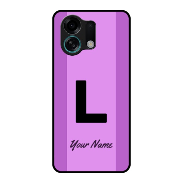 Oppo K13 Turbo 5G Custom Glass Phone Case - Tricolor Custom Text Design Oppo K13 Turbo 5G Custom Glass Phone Case - Tricolor Custom Text Design