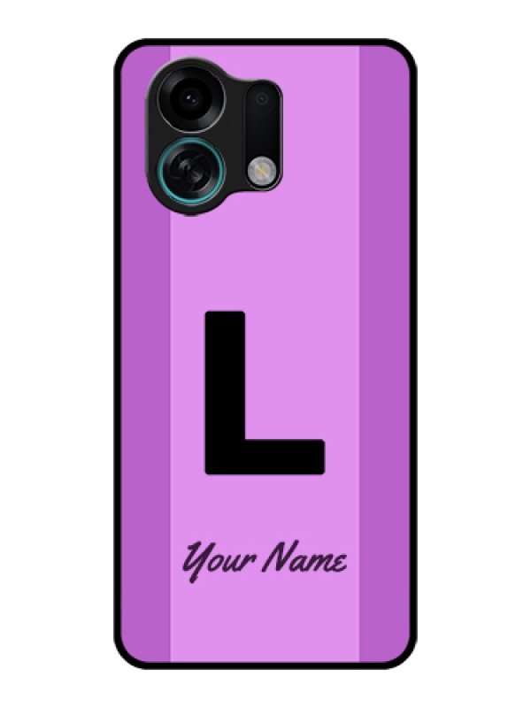 Custom Oppo K13 Turbo 5G Custom Glass Phone Case - Tricolor Custom Text Design