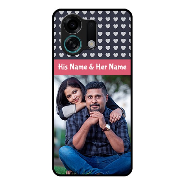 Oppo K13 Turbo Pro 5G Custom Glass Phone Case - Love Symbols Design