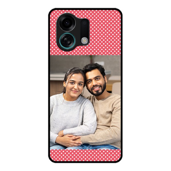 Oppo K13 Turbo Pro 5G Custom Glass Phone Case - White Dotted Design