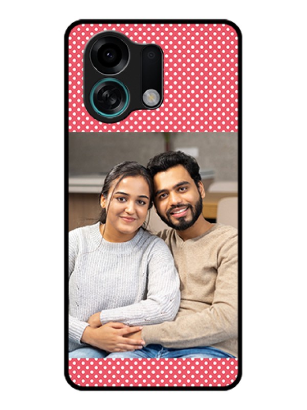 Custom Oppo K13 Turbo Pro 5G Custom Glass Phone Case - White Dotted Design