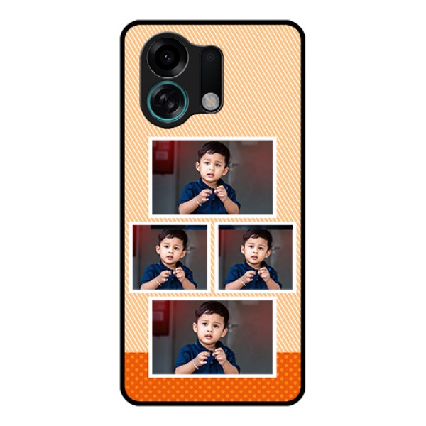 Oppo K13 Turbo Pro 5G Custom Glass Phone Case - Bulk Photos Upload Design