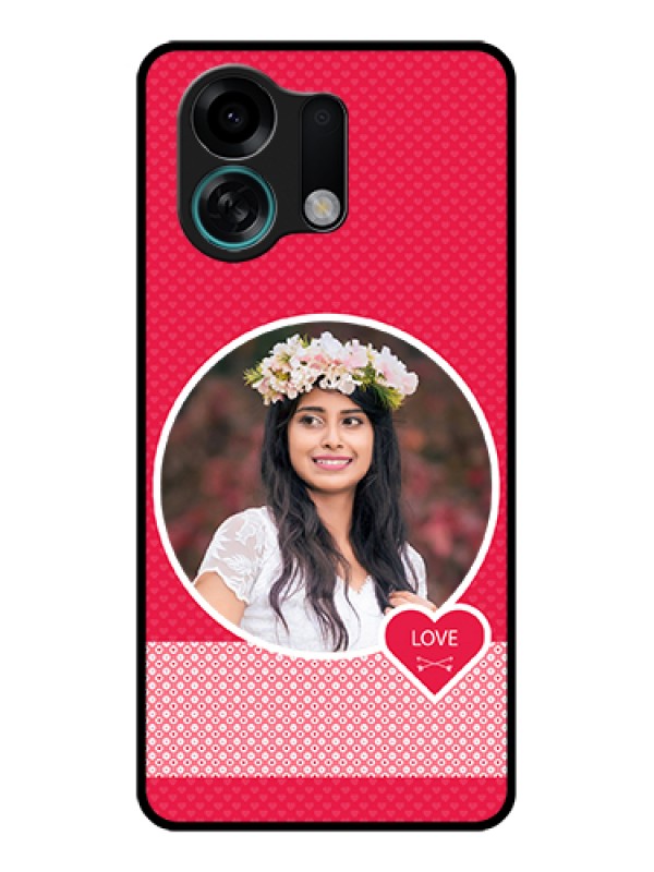 Custom Oppo K13 Turbo Pro 5G Custom Glass Phone Case - Pink Color Pattern Design