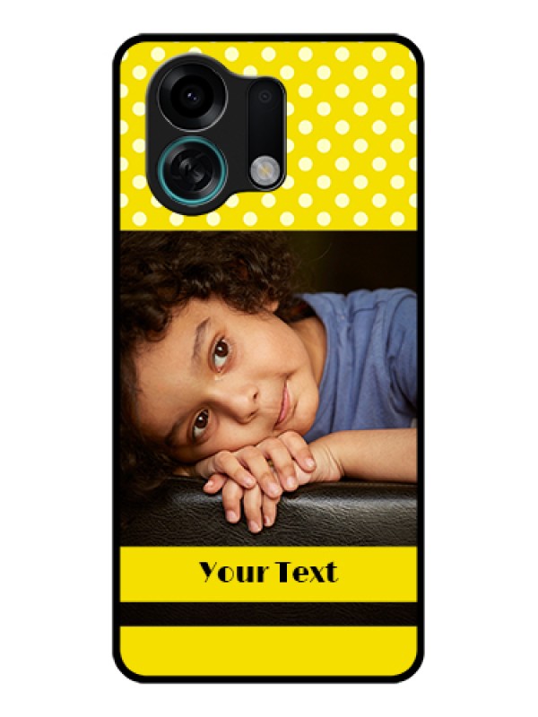 Custom Oppo K13 Turbo Pro 5G Custom Glass Phone Case - Bright Yellow Case Design