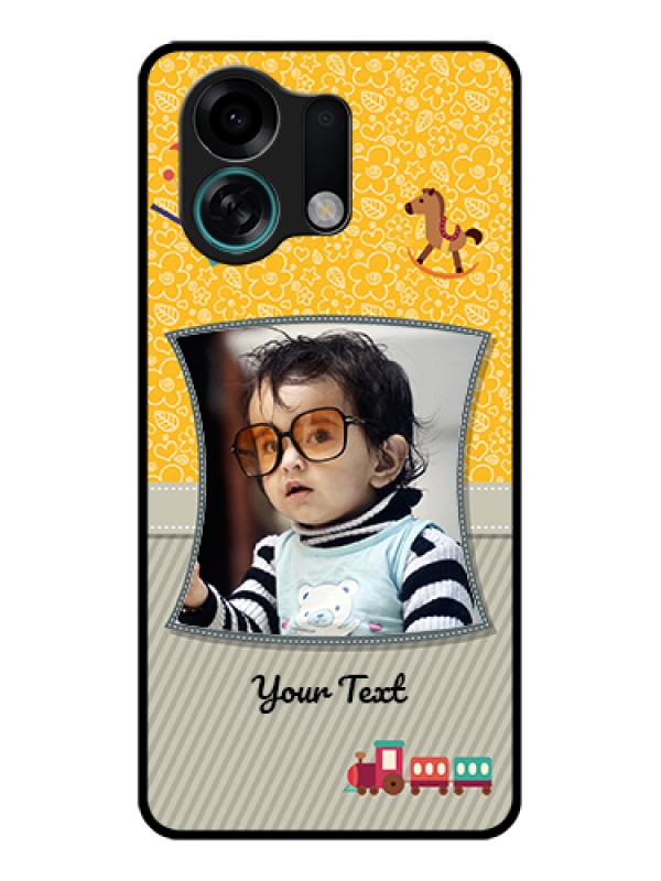 Custom Oppo K13 Turbo Pro 5G Custom Glass Phone Case - Baby Picture Upload Design