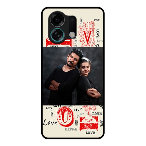 Oppo K13 Turbo Pro 5G Custom Glass Phone Case - Trendy Love Design Case