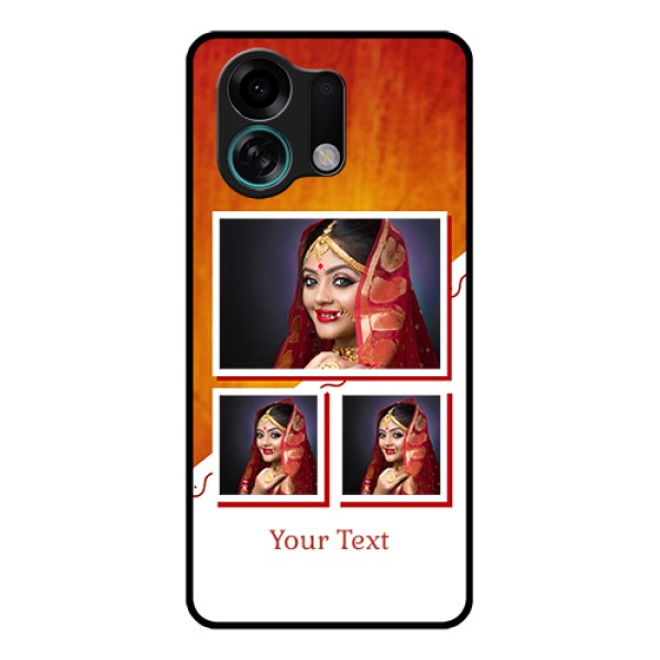 Oppo K13 Turbo Pro 5G Custom Glass Phone Case - Wedding Memories Design