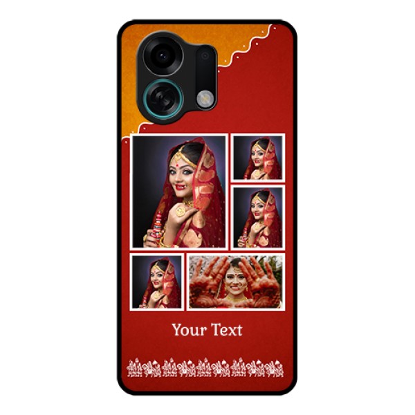 Oppo K13 Turbo Pro 5G Custom Glass Phone Case - Wedding Pic Upload Design