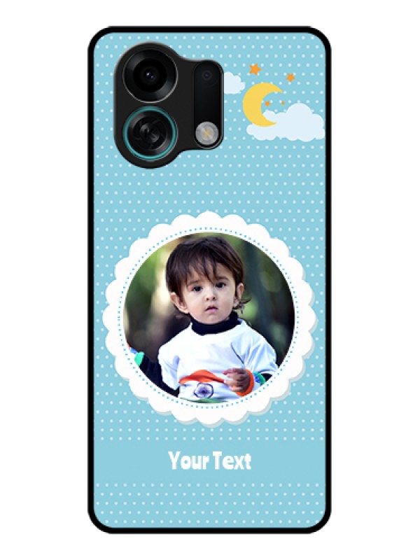 Custom Oppo K13 Turbo Pro 5G Custom Glass Phone Case - Violet Pattern Design